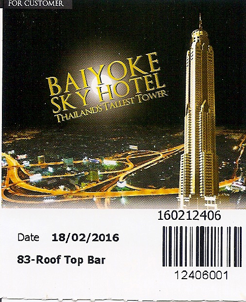 Entrada torre (mirador) Baiyoke Sky Hotel - Bangkok - Tailandia - Asia